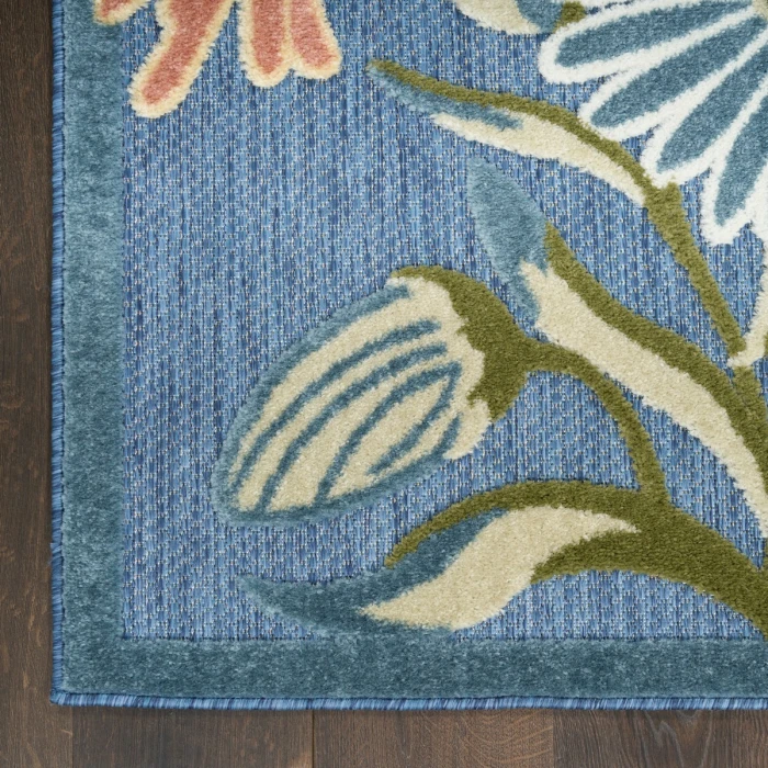 Nourison Aloha Blue Sage ALH33 5 ft. 3 in. X 7 ft. 5 in. Rect. Rug