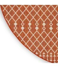 Nourison Positano Terracotta POS02 4ft. Round Rug