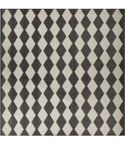 Nourison Positano Black POS04 8ft. Square Rug