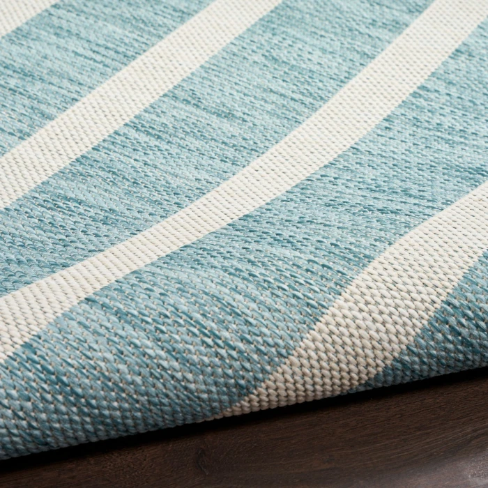 Nourison Positano Aqua Ivory POS03 8 ft. X 10 ft. Rect. Rug