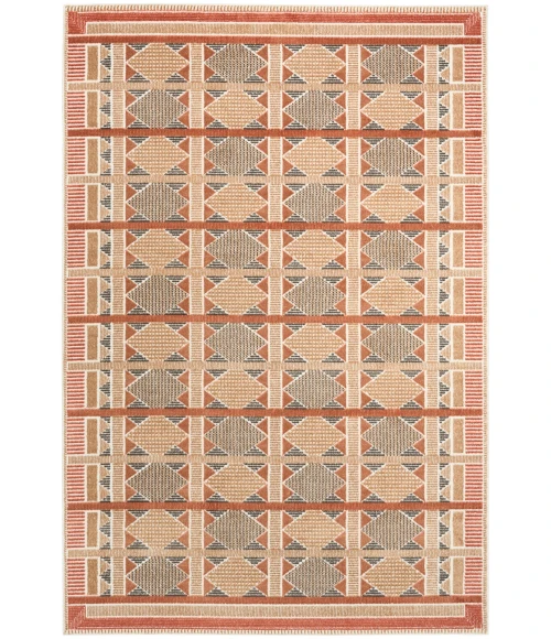 Nourison Nordic Rust Multicolor NRC06 5 ft. X 7 ft. Rect. Rug
