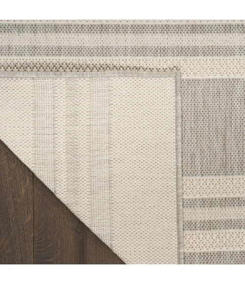 Nourison Home Horizon Indoor/Outdoor Grey HOZ05 2ft. x 6ft. Rect. Rug