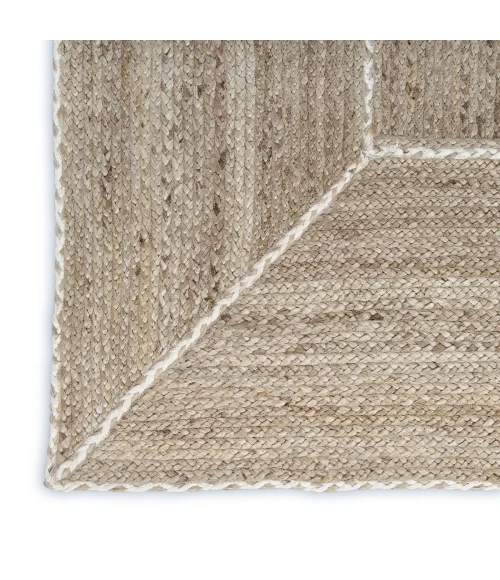 Nourison Terrazzo Jute Natural Grey TRJ01 6 ft. X 9 ft. Rect. Rug