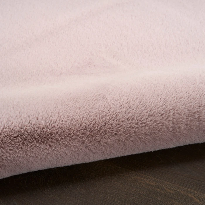 Nourison Soft Plush Rabbit Fur Lavender SFF01 7 ft. 6 in. X 9 ft. 6 in. Rect. Rug