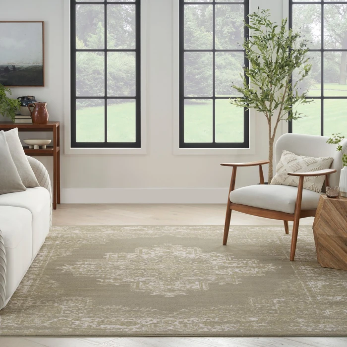 Nourison Grafix Olive GRF14 3 ft. 9 in. X 5 ft. 9 in. Rect. Rug