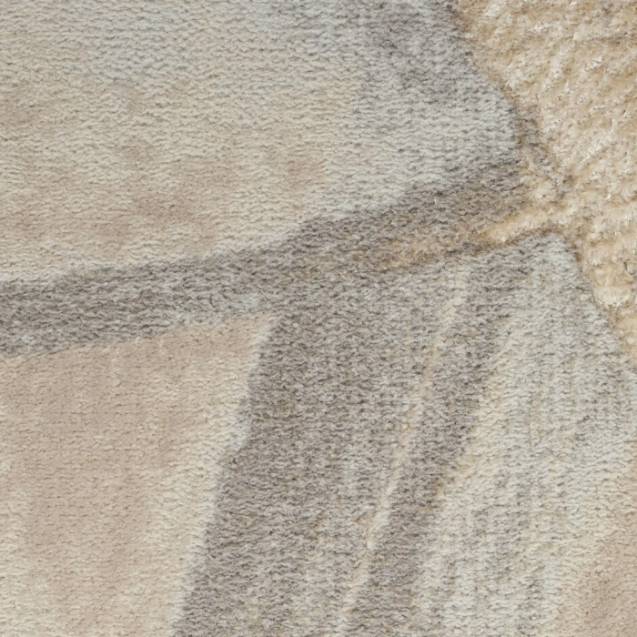 Nourison Splash Beige Grey BSK01 4ft. Round Rug