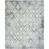 Nourison Home Dekor DEK05 Grey Navy 7 ft. 10 in. X 9 ft. 10 in. Area Rug