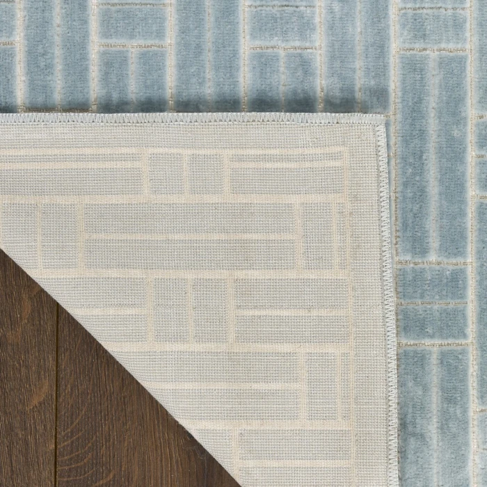 Nourison Home Washable Charm Blue WCH02 8ft. x 10ft. Rect. Rug