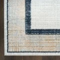 Nourison Dekor Grey Navy DEK06 4 ft. X 6 ft. Rect. Rug