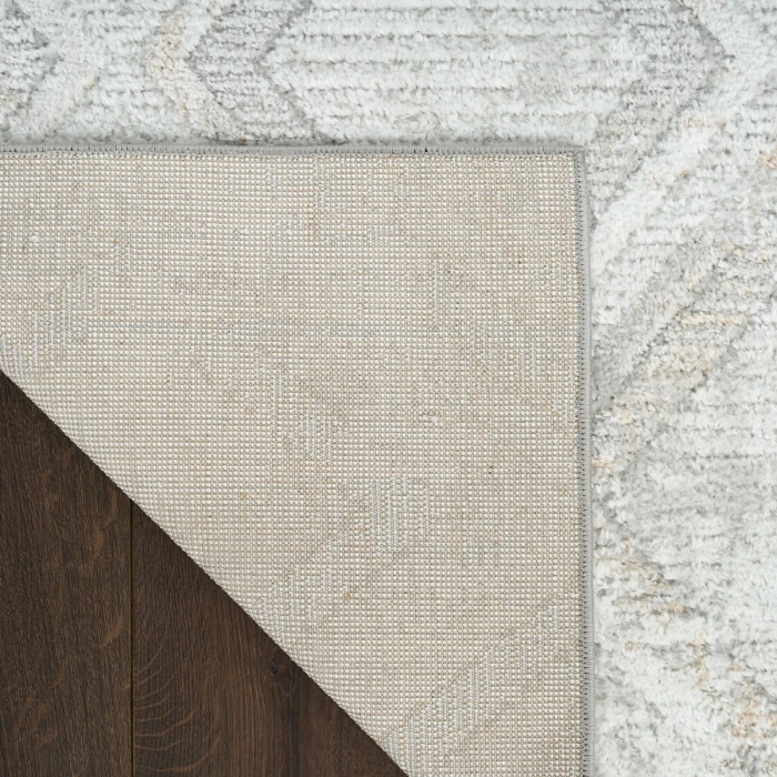 Nourison Dekor Grey DEK05 5 ft. 3 in. X 7 ft. Rect. Rug