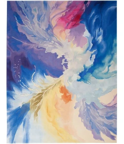 Nourison Home Prismatic PRS37 Blue Multicolor 9 ft. 9 in. X 13 ft. 9 in. Area Rug
