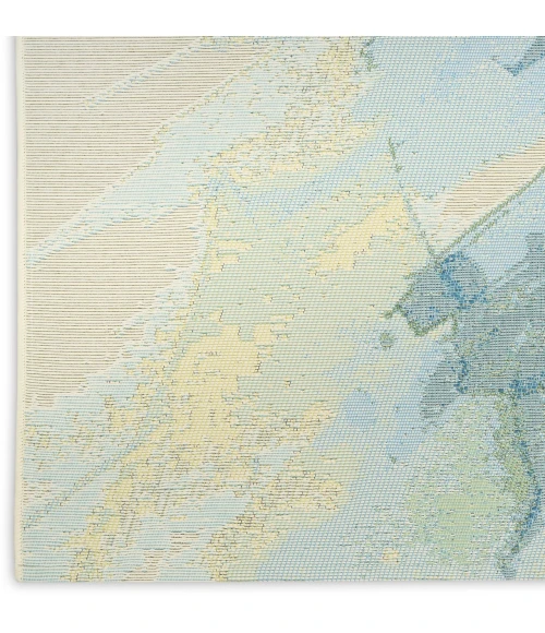 Nourison Home Color Splash Blue CSP04 5ft.3in. x 7ft.3in. Rect. Rug