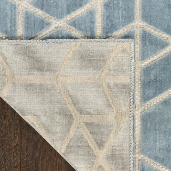 Nourison Home Washable Charm Blue WCH01 2ft.2in. x 8ft. Rect. Rug