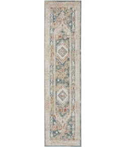 Nourison Thalia Green Ivory THL04 2ft.2in. x 10ft. Rect. Rug