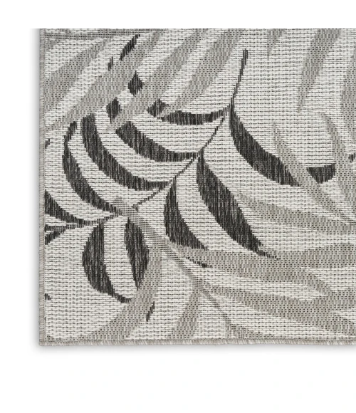 Nourison Garden Oasis Grey GOA01 2 ft. X 8 ft. Rect. Rug