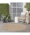 Nourison Positano Jute Ivory POS03 6ft. Round Rug