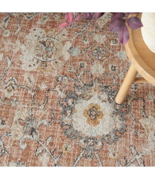 Nourison Oushak Home Rust OUS01 4 ft. X Round Rug