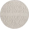 Nourison Positano Light Grey POS02 4ft. Round Rug