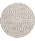 Nourison Positano Light Grey POS02 4ft. Round Rug