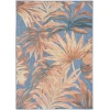 Nourison Home Aloha ALH43 Blue Rose 3 ft. 6 in. X 5 ft. 6 in. Area Rug