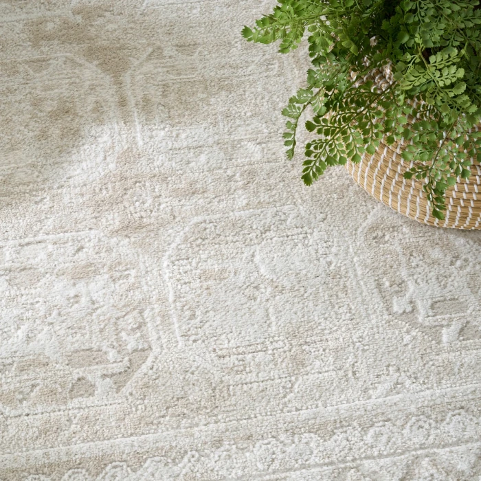 Nourison Dekor Ivory Beige DEK01 4 ft. X 6 ft. Rect. Rug