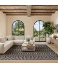 Nourison Positano Black POS02 10ft. Square Rug