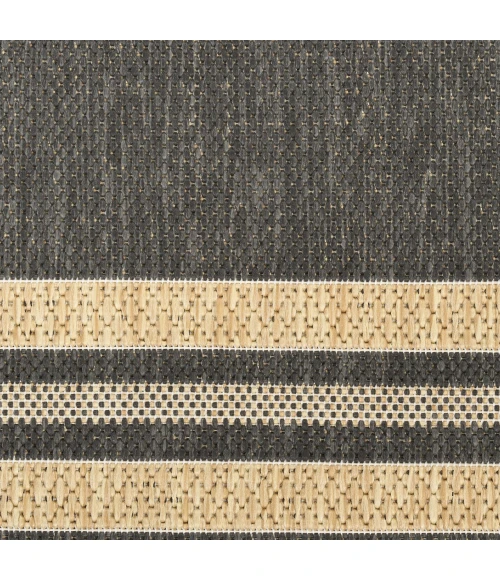 Nourison Home Horizon Indoor/Outdoor Black HOZ05 8ft. x 10ft. Rect. Rug