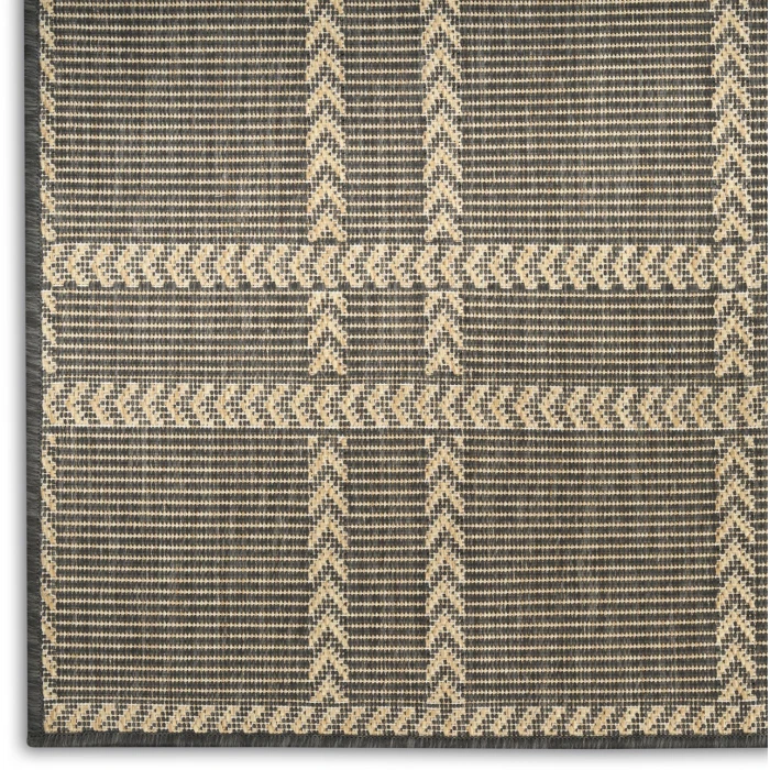 Nourison Home Horizon Indoor/Outdoor Black HOZ04 8ft. x 10ft. Rect. Rug