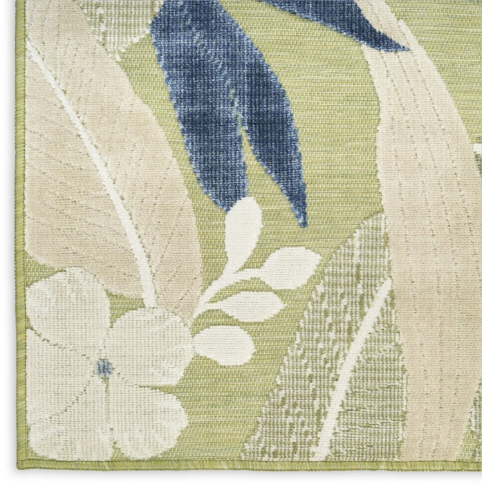 Nourison Suncoast Green Blue SNC01 9ft. x 12ft. Rect. Rug