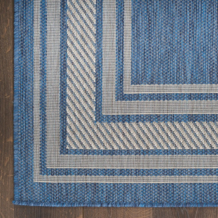 Nourison Horizon Indoor/Outdoor Denim HOZ03 2 ft. X 6 ft. Rect. Rug