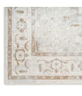 Nourison Astra Machine Washable Grey ASW11 3 ft. 3 in. x 5 ft. Rect. Rug