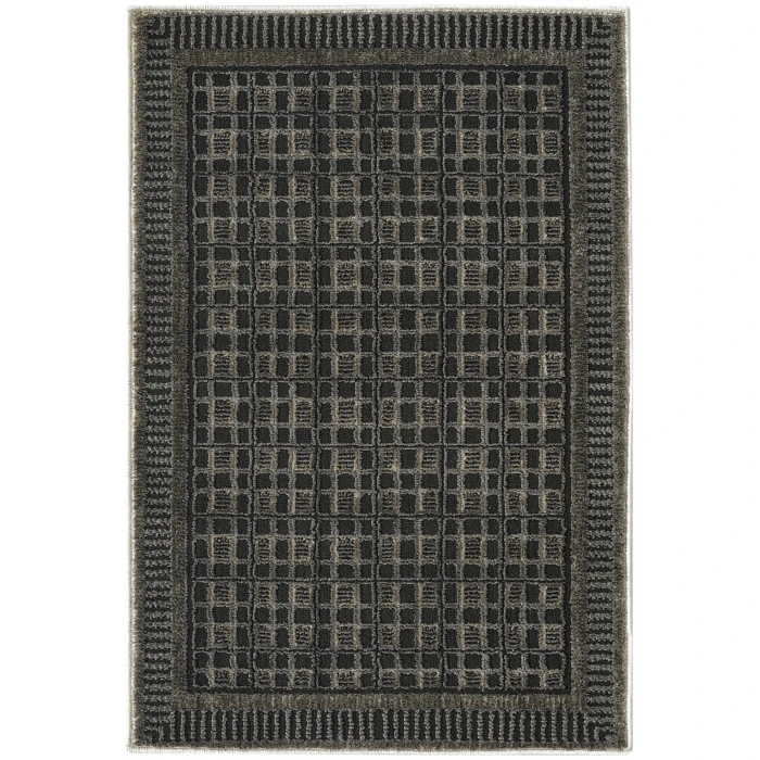 Nourison Home Nordic Black NRC03 2ft. x 3ft. Rect. Rug