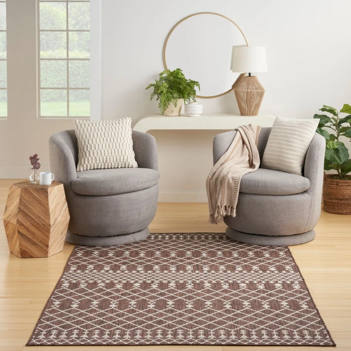 Nourison Positano Natural POS02 4 ft. X 6 ft. Rect. Rug
