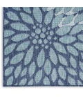 Nourison Home Garden Oasis Blue GOA06 2ft. x 6ft. Rect. Rug