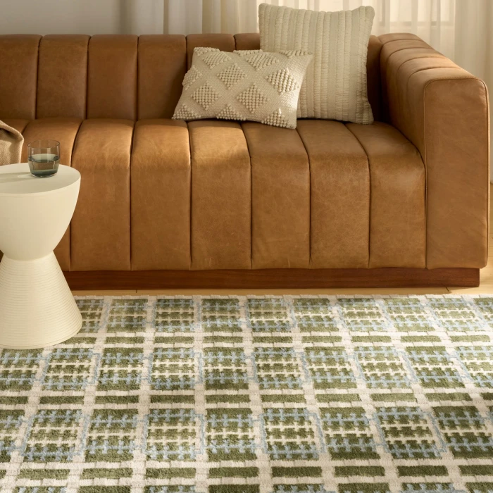 Nourison Nordic Blue Green NRC08 8 ft. X 10 ft. Rect. Rug