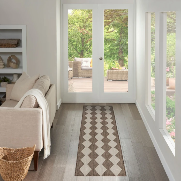 Nourison Positano Natural POS04 2 ft. 2 in. X 12 ft. Rect. Rug