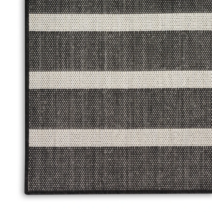 Nourison Positano Black Ivory POS03 8 ft. X 10 ft. Rect. Rug