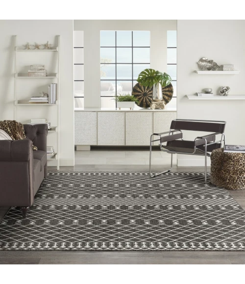 Nourison Positano Black POS02 12ft. x 15ft. Rect. Rug