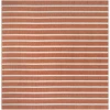 Nourison Positano Terracotta Ivory POS03 8ft. Square Rug