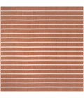 Nourison Positano Terracotta Ivory POS03 8ft. Square Rug