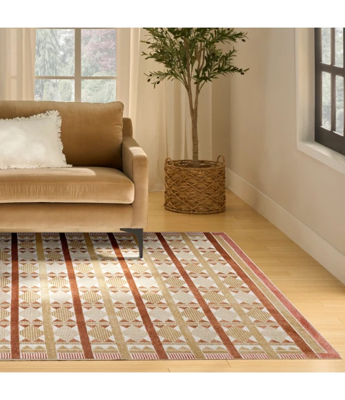 Nourison Nordic Rust NRC06 8 ft. X 10 ft. Rect. Rug