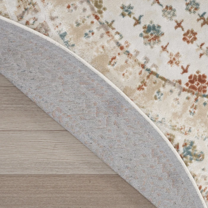Nourison Thalia Beige Multicolor THL04 5ft.3in. x Round Rug