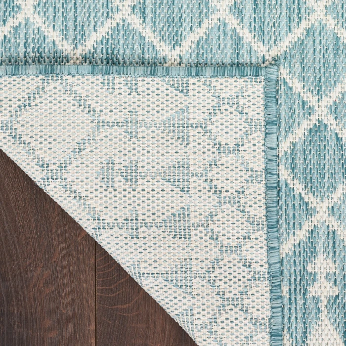 Nourison Positano Aqua POS02 9 ft. X 12 ft. Rect. Rug