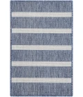 Nourison Positano Navy Ivory POS03 3ft. x 5ft. Rect. Rug
