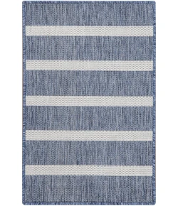 Nourison Positano Navy Ivory POS03 3ft. x 5ft. Rect. Rug