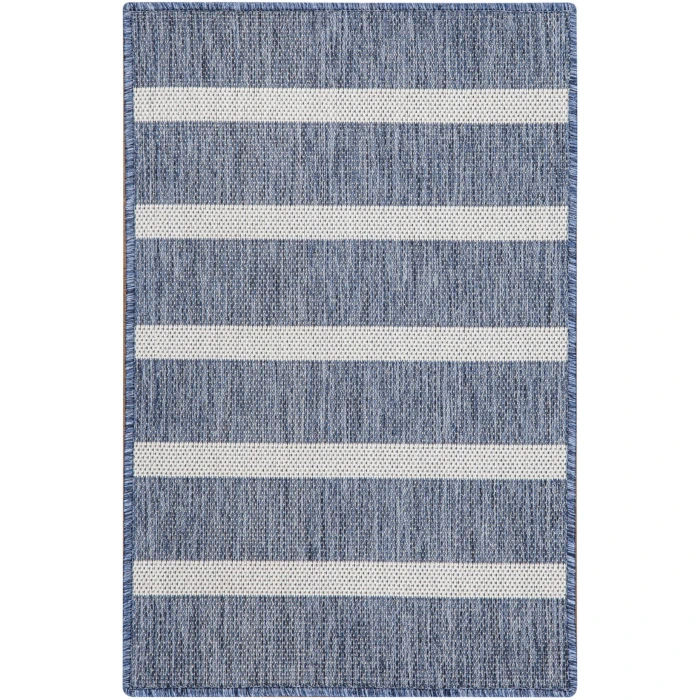 Nourison Positano Navy Ivory POS03 3ft. x 5ft. Rect. Rug
