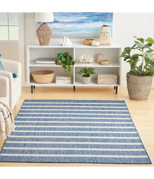 Nourison Positano Navy Ivory POS03 4 ft. X 6 ft. Rect. Rug