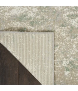 Nourison Twilight Ivory Green TWI06 7ft.9in. x 9ft.9in. Rect. Rug