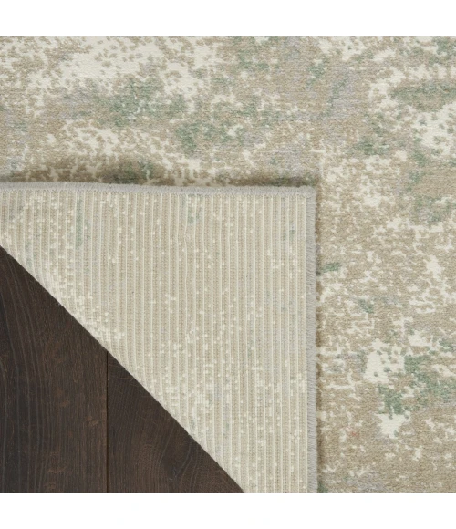 Nourison Twilight Ivory Green TWI06 7ft.9in. x 9ft.9in. Rect. Rug