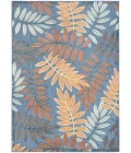 Nourison Aloha Blue Rose ALH18 7 ft. 10 in. X 10 ft. 6 in. Rect. Rug